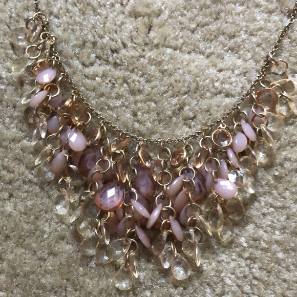 Excellent Cond Lavender & Gold Forever21 Necklace - Picture 2 of 3